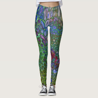 Leggings Células psicodélicas oscuras