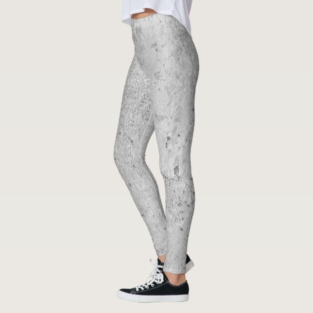 Leggings Cement Faux Concrete Masonry Funny (Izquierda)