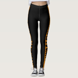 Leggings Cementerio de bandas multicolor con murciélagos y 
