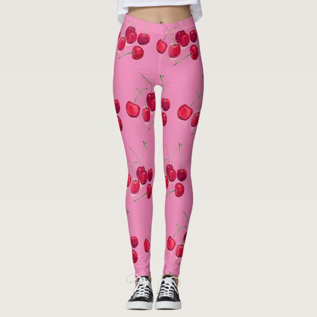 Leggings Cereales de fruta natural dulce delicioso retro (Anverso)