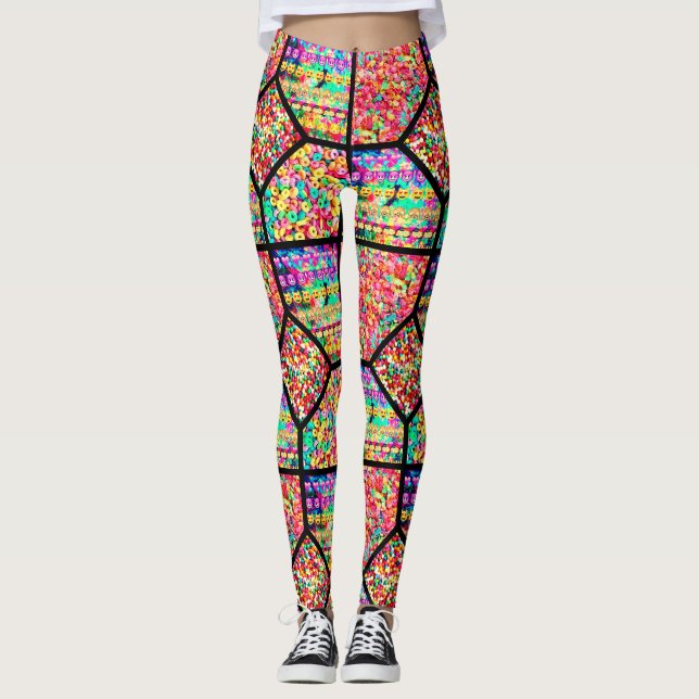 Leggings Cereales y Emojis AlimentosLegumbres de ánimo (Anverso)