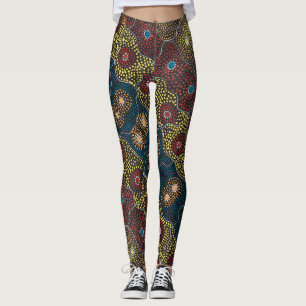 Leggings Ceremonia de mujeres y diseñadora de pintura corpo