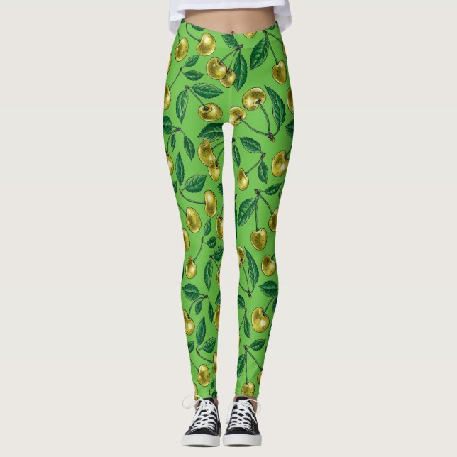 Leggings Cerezas amarillas (Anverso)