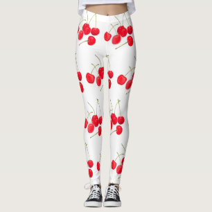 Leggings Cerezas fruta Verano Fresco Dulce Natural