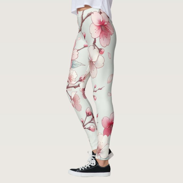 Leggings Cerezo en flor (Izquierda)