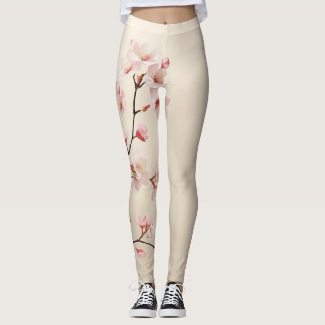 Leggings Cerezo en flor (Anverso)
