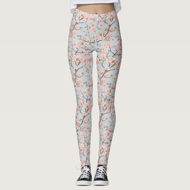 Leggings Cerezo floreciente (Anverso)