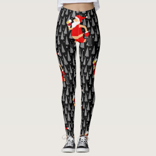 Leggings cerveza divertida santa claus