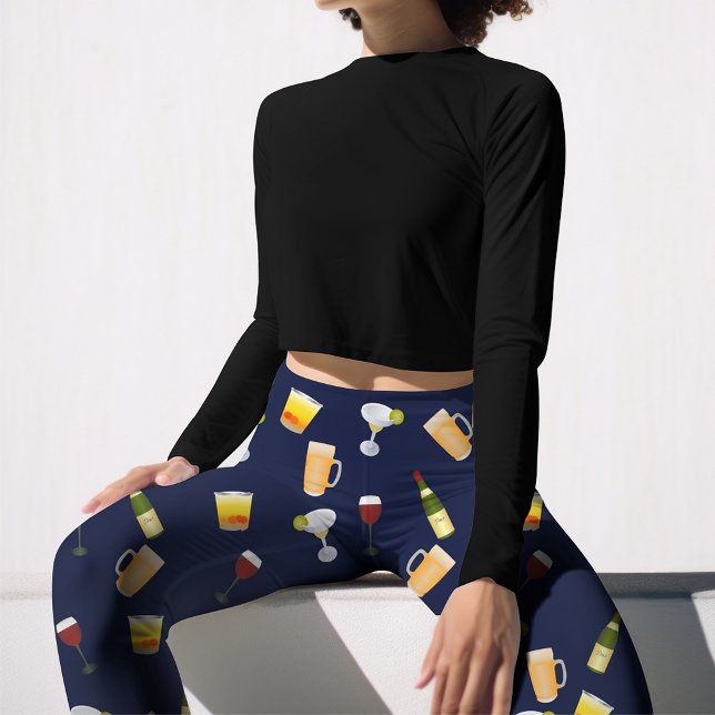 Leggings Cerveza, Vino Y Margarita (Subido por el creador)