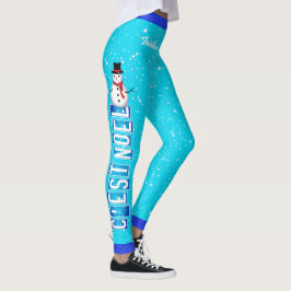 Leggings C'EST NOEL / Navidades Snowman (Su Nombre)