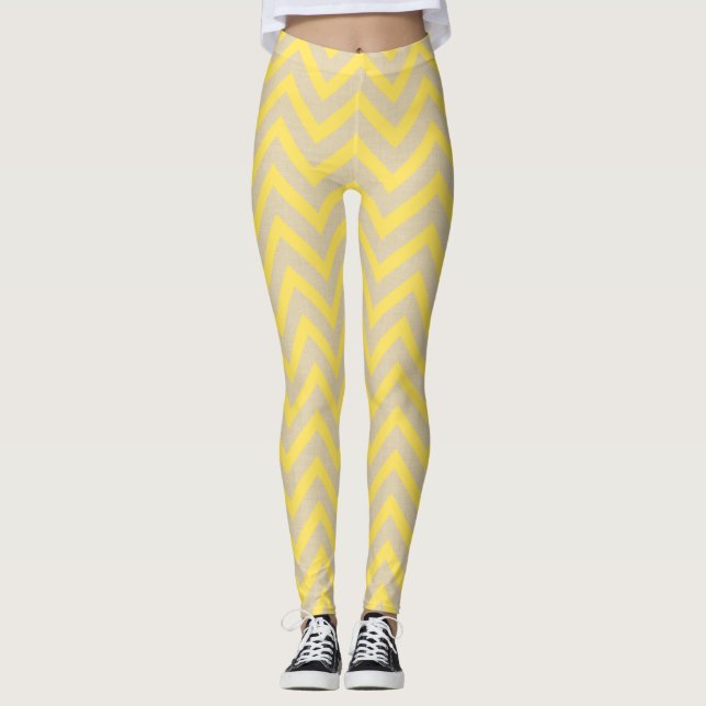 Leggings Cevras De Motivos De Las Especias De Mostaza (Anverso)