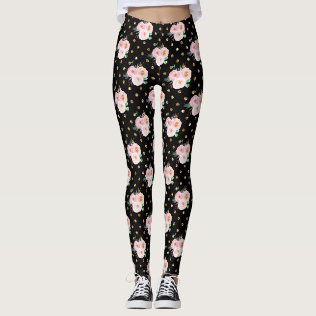 Leggings Chalkboard Floral (Anverso)