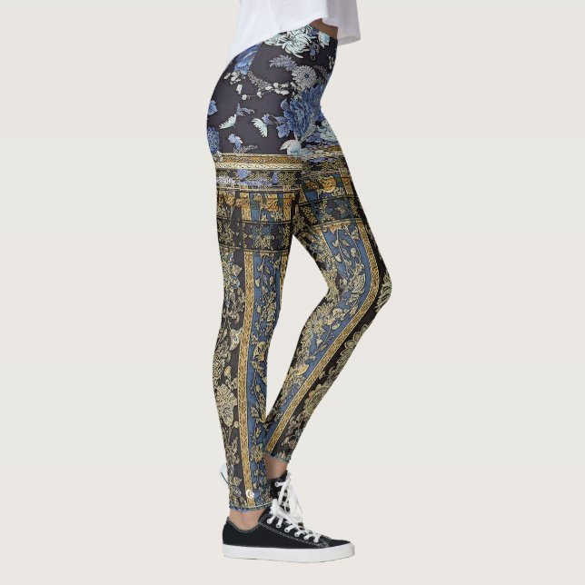 Leggings Chaparrito floral oriental azul (Derecha)