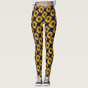 Leggings Chapoteo alegre del girasol