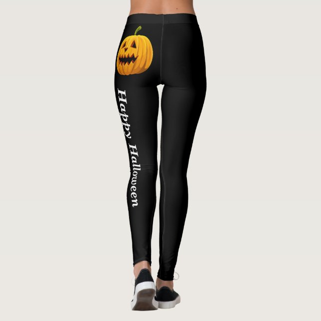 Leggings CHEEKY Halloween Jack O Lantern Naranja Black (Reverso)
