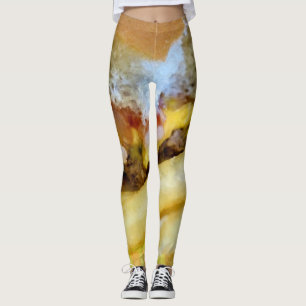 Leggings Cheeseburger y Fries