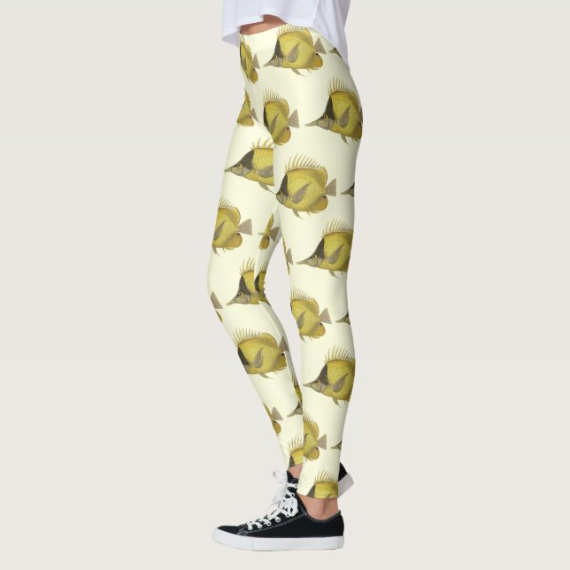 Leggings Chelmon Tropical Amarillo Longirostris, Pescado Vi (Izquierda)