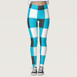 Leggings Chequeros "Mayan Blue" (Irregular)