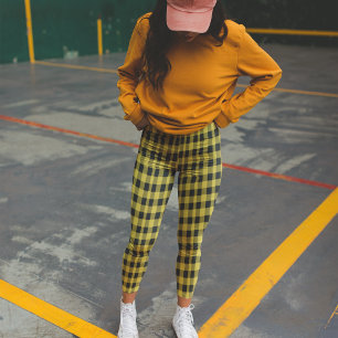 Leggings Cheques amarillos