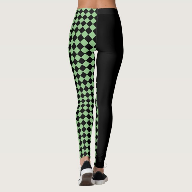 Leggings Cheques / negro (Reverso)