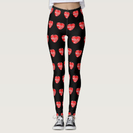 Leggings Cherry Blossom Heart