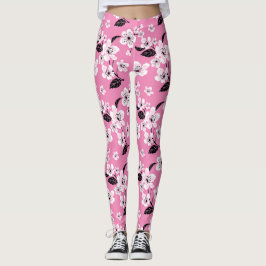 LEGGINGS CHERRY BLOSSOM - SAKURA (LITE PINK)