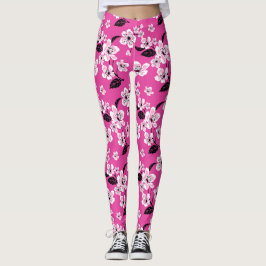 LEGGINGS CHERRY BLOSSOM - SAKURA (PINK)