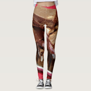 Leggings Cherry Chocolate Fudge Marshmallow En Una Placa