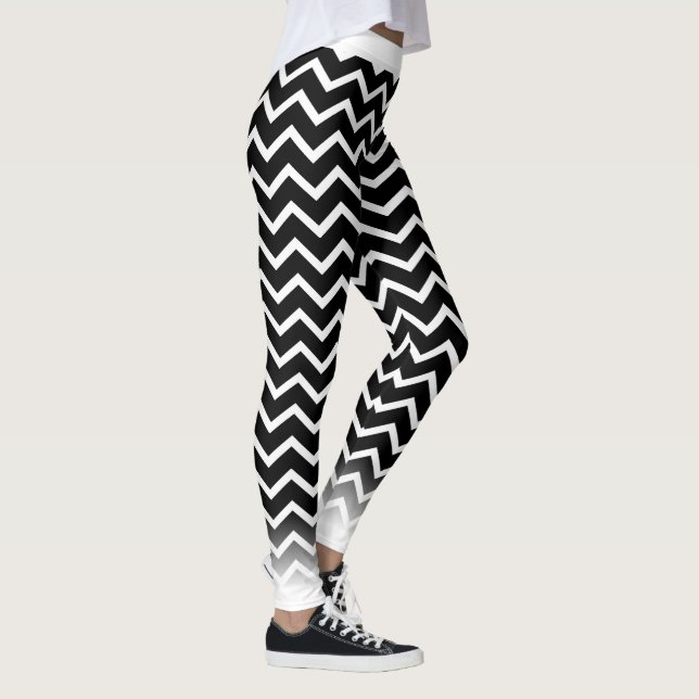 Leggings Chevron blanco en tu coronel. (Derecha)