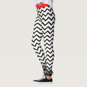Leggings Chevron negro en tu coronel.