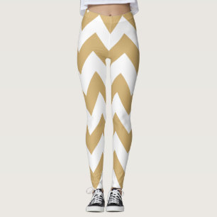 Leggings Chevrons neutrales de putty