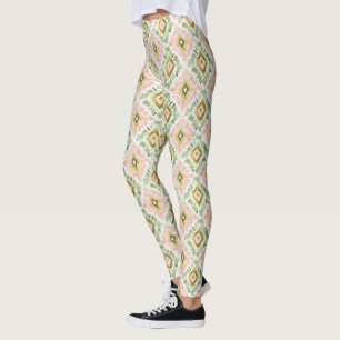 Leggings Chic Tribal Amarillo Verde Rosa
