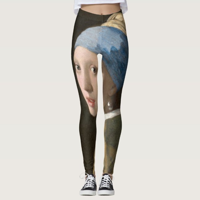 Leggings Chica con arte Pearl Earring-Johannes Vermeer (Anverso)