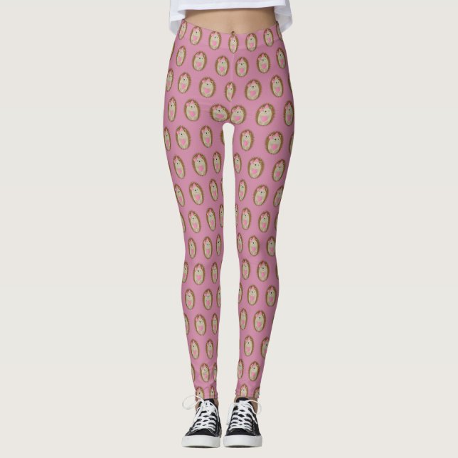 Leggings Chica Cute Hedgehog (Anverso)
