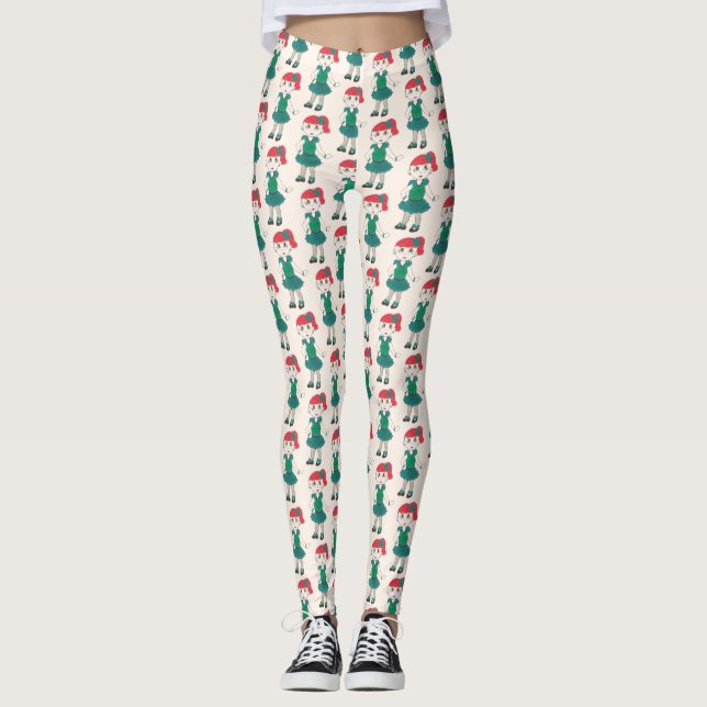 Leggings Chica De Baile Tap Clase De Tapanza Verde azulada  (Anverso)