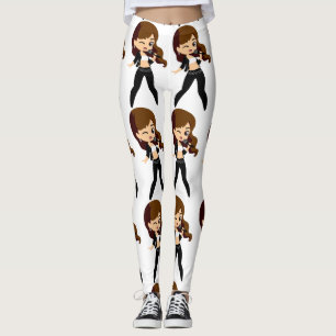 Leggings Chica de Guay canta Karaoke Thunder_Cove