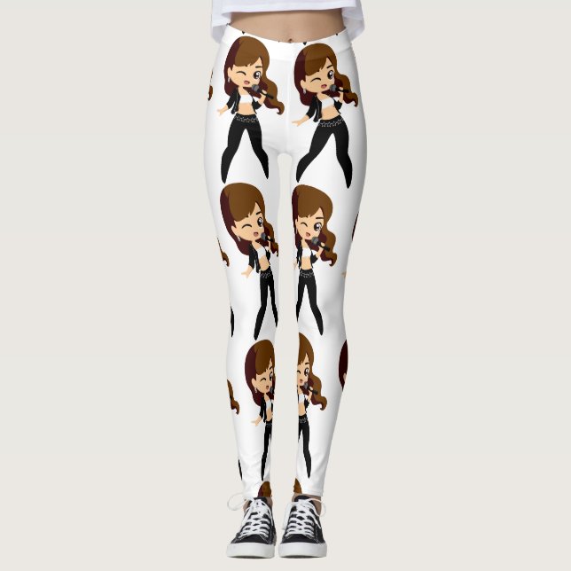 Leggings Chica de Guay canta Karaoke Thunder_Cove (Anverso)