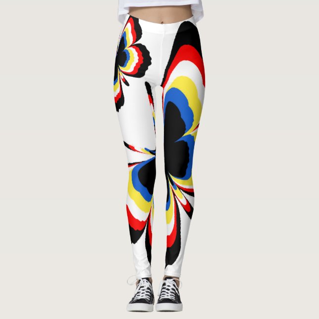 Leggings Chica de legumbres de mariposa (Anverso)