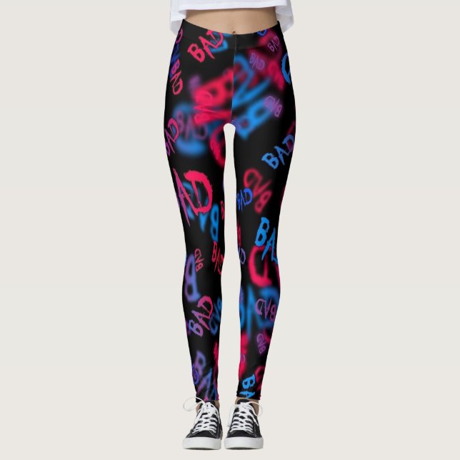 Leggings Chica de moda de texto Deporte (Anverso)