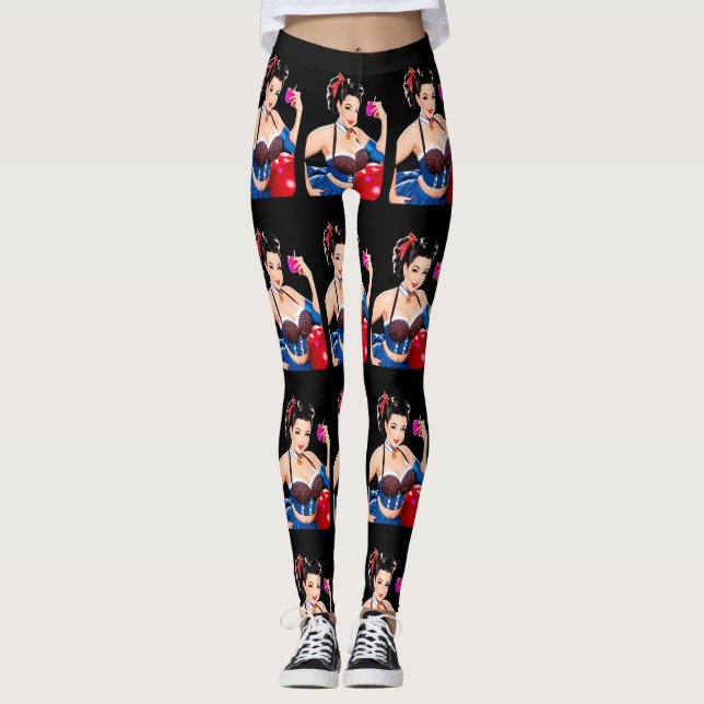 Leggings Chica del Fiesta de cócteles Thunder_Cove (Anverso)