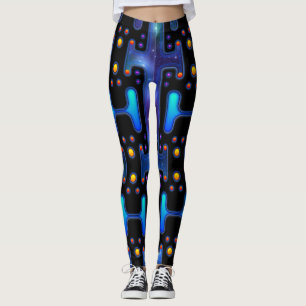 Leggings Chica Espacial Androide Mecánico Robot Futurista