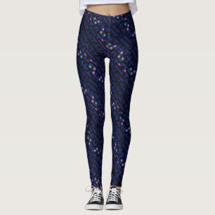 Leggings Chica fantasma cósmico Black Light Rave