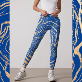 Leggings chica fitness elegancia arte inspirado en el oro d