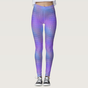 Leggings Chica Glamour Brillo Irisado Morado Precioso