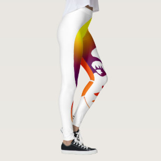 Leggings Chica negro enrrollado con las polainas del Afro: