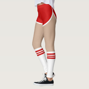 Leggings Chica retro rojo de la burbuja