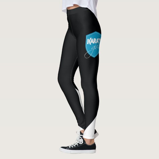 Leggings Chicas del karate - negro de las polainas (Izquierda)