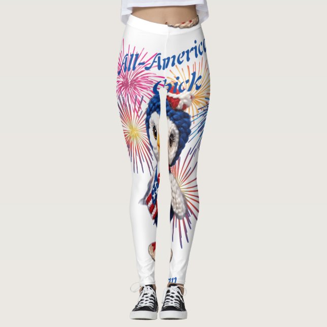 Leggings Chick Thunder_Cove, todo estadounidense (Anverso)