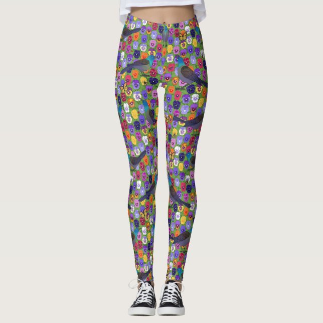 Leggings chicles y pansias (Anverso)
