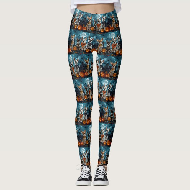 Leggings Chihuahua Halloween Spooky (Anverso)